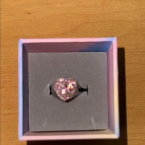 Taylor Swift Lover Heart-Shaped Pink Ring